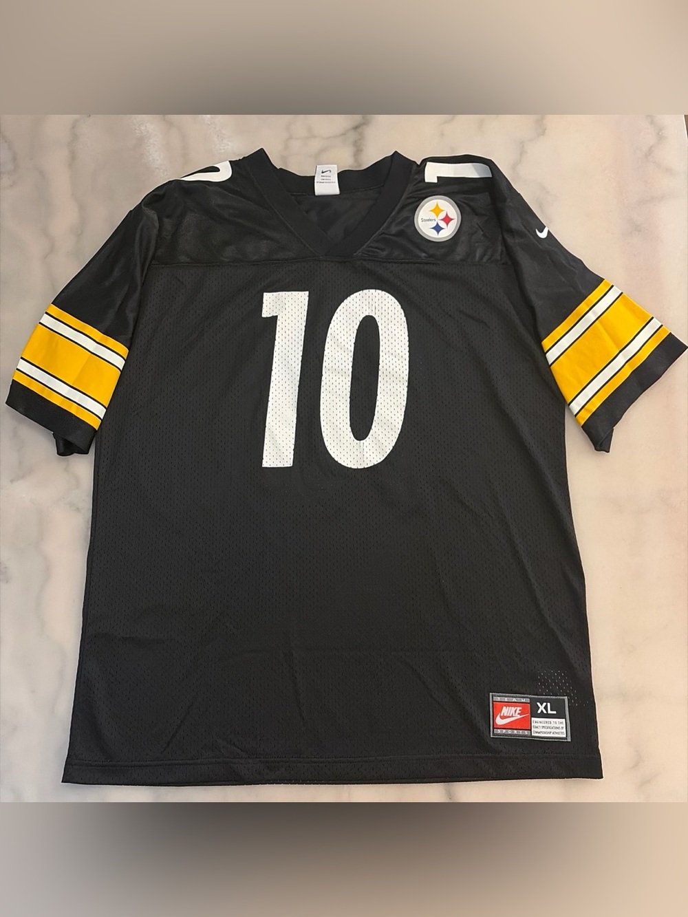 Nike Black & Yellow Pittsburgh Steelers #10 Men's Football Jersey XL